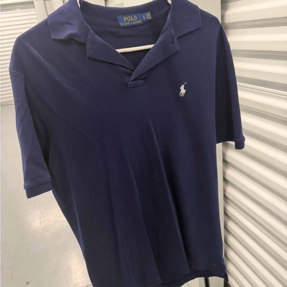Polo by Ralph Lauren  Navy Blue Polo Shirt - Picture 4 of 5